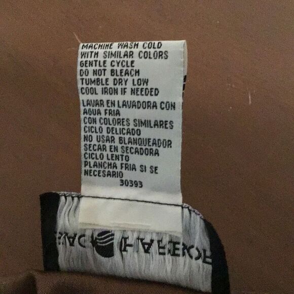 Jacket, Sag Harbor Petites Womens Jacket, size 6P, Brown, Unlined, Zip - Picture 6 of 7